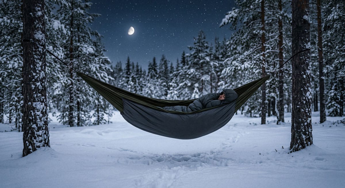 Kışın Hamak Kampı
