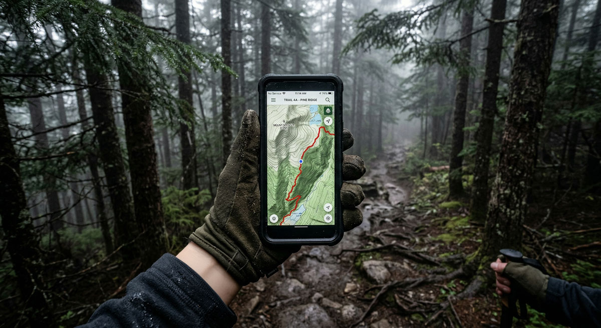 Offline Harita İle Yürüyen Trekkingci