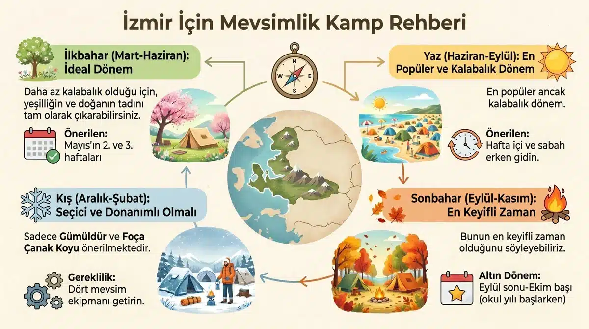 İzmir için kamp rehberi